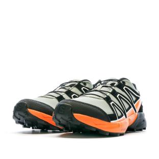 Chaussures de Trail Orange/Vert Junior Garçon Salomon Speedcross vue 6