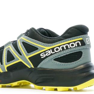 Chaussures de Trail Noire/Jaune Garçon Salomon Speedcross vue 7
