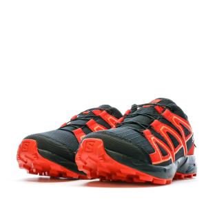 Chaussures de Trail Noir/Rouge Junior Garçon Salomon Speedcross vue 6