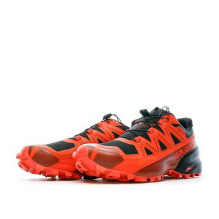 Chaussures de trail Rouges/Noires Homme Salomon Spikecross 5 vue 6