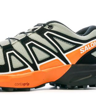 Chaussures de Trail Orange/Vert Junior Garçon Salomon Speedcross vue 7