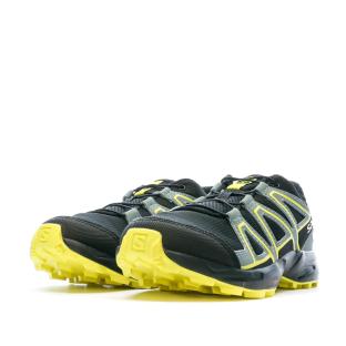 Chaussures de Trail Noire/Jaune Garçon Salomon Speedcross vue 6