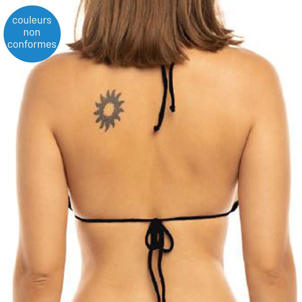 Haut de Bikini à Fleurs Noir Femme Sun Project 2799 vue 2
