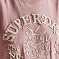 T-shirt Rose Femme Superdry Pride In Craft vue 2