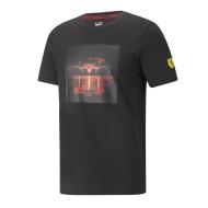 T-shirt Noir/Rouge Homme Puma Ferrari Nightride pas cher