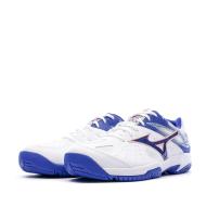 Chaussures de Tennis Blanches/Bleues Homme Mizuno Break Shot vue 6