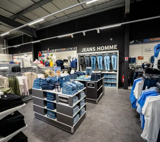 Top-brand jeans at outlet prices at Espace des Marques