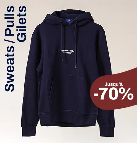 Sweats pulls jusqu'à -70%