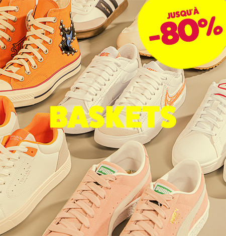 Baskets tendances pas chères