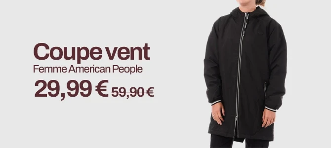Coupe vent américan people femme