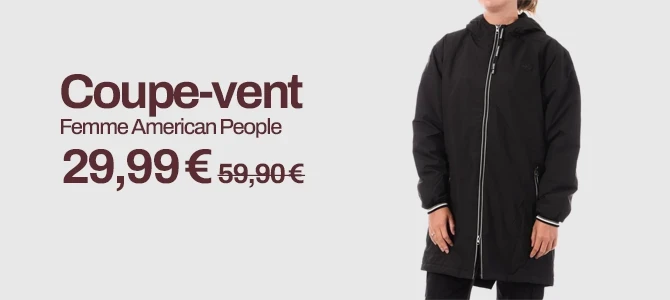 Coupe vent américan people femme