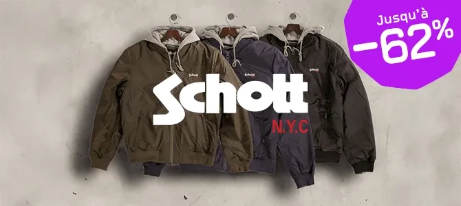 Schott offre veste en cuir