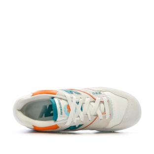 Baskets Beige/Orange Femme New Balance Bb550 vue 4