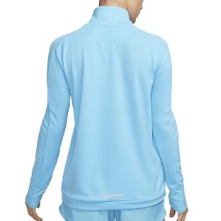 Pull 1/4 de zip Bleu Femme Nike Pacer vue 2