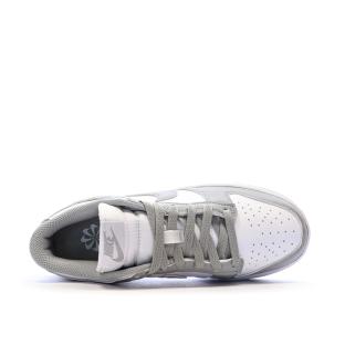 Dunk Low Baskets Blanches/Grises Femme Nike vue 4