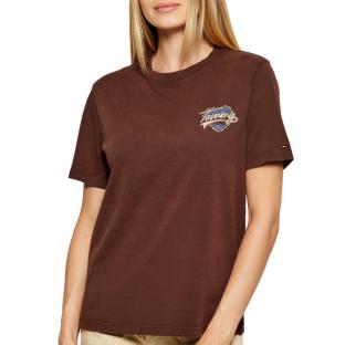 T-Shirt Marron Femme Tommy Hilfiger DW0DW21524 vue 0