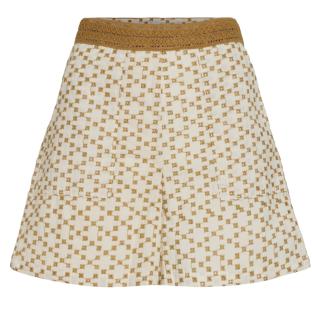 Short Beige/Jaune Femme Vila Sumira vue 0