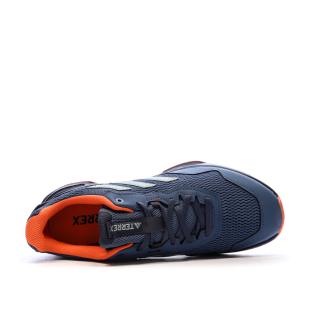 Chaussures de Trail Bleu/Orange Homme Adidas Tracefinder vue 4