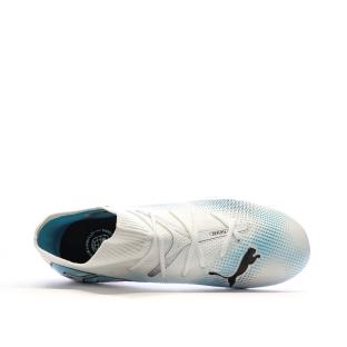 Chaussures de Football Blanc/Rose Garçon Puma Future 7 Match vue 4