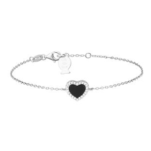 Bracelet Cœur Noir Clio Blue Angel pas cher