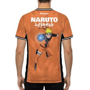 T-shirt Microfibre Orange homme Freegun Naruto Shippuden vue 0