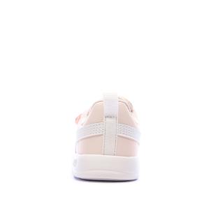 Baskets Rose/Blanches Puma Courtflex V3 V Inf vue 3