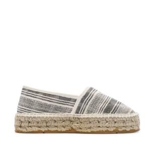 Espadrilles Blanches/Noires Femme Pare Gabia Aduna vue 0