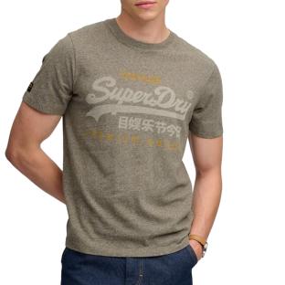 T-Shirt Vert Homme Superdry Classic vue 0