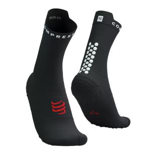 x1 Paires Chaussettes Blanc/Noir Mixte Compressport Pro Racing Socks V4.0 pas cher