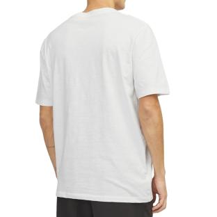 T-shirt Blanc/Noir Homme Jack & Jones 12250435 vue 2