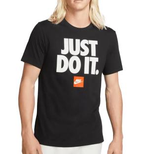 T-shirt Noir Homme Nike M Nsw Tee Fran Jdi Verbiage pas cher