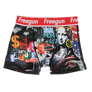 Boxer Multicolore Garçon Freegun Mona Lisa pas cher