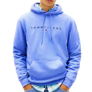 Sweat Bleu Homme Tommy Hilfiger Tjm Reg Linear vue 0