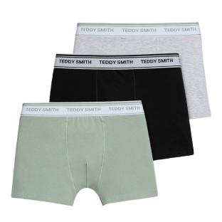 Lot de 3 Boxers Gris/Kaki Homme Teddy Smith 1TS/52/9 pas cher