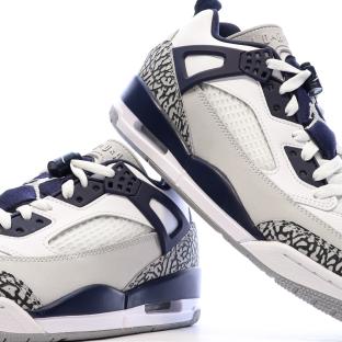 Baskets Blanc/Marine Homme Nike Jordan Spizike Low vue 7