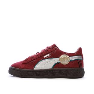 Basket Rouge Garçon Puma Suede 2 One Piece pas cher