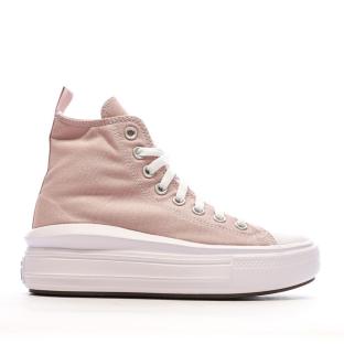 Baskets Roses Fille Converse All Star Move Platform A08745C vue 2