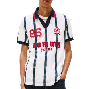 Polo Blanc/Noir/Rouge Homme Tommy Hilfiger DM0DM22073 vue 0