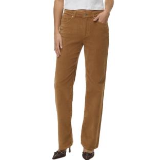Pantalon Velours Marron Femme Vero Moda Melisa Straight vue 0