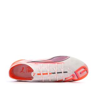 Chaussures de football Blanches/Oranges Homme Puma Ultra 5 Ultimate vue 0