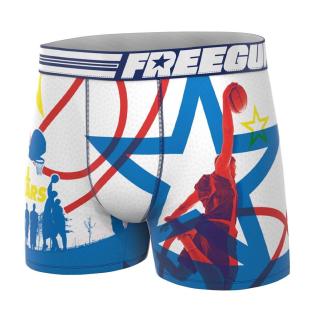 Boxer Blanc/Bleu Homme Freegun Basketball vue 0