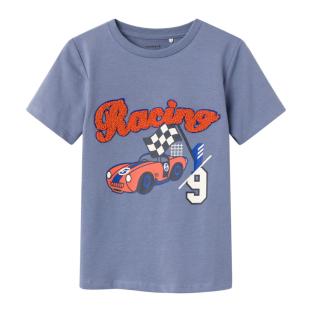T-shirt Bleu Garçon Name it Henne pas cher