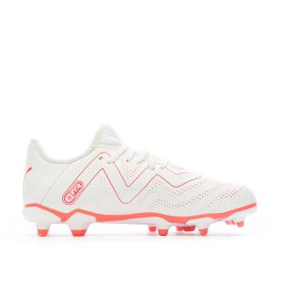 Chaussures de foot Blanc/Rose Enfant Puma Future Play FG vue 2