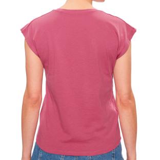 T-shirt Rose Fuchsia Femme Pepe jeans Lory vue 2