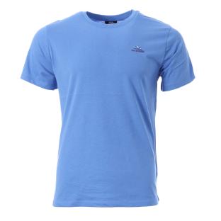 T-shirt Bleu Homme No Publik Brand pas cher