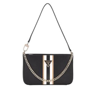 Sac à main Noir/Blanc Femme Guess Noelle pas cher