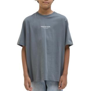 T-shirt Bleu Moyen Garçon Jack & Jones Jorvesterbro pas cher