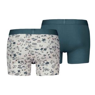 2x Boxers Gris/Bleu Homme Levi's Beach vue 0