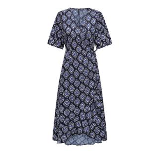 Robe longue Noir/Bleu Femme Only Leah pas cher