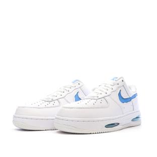 Air Force 1 Baskets Blanches/Bleu Homme Nike vue 6
